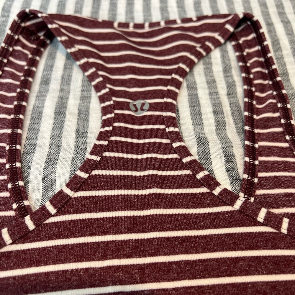 Lululemon Cool Racerback Tank Striped - Picture 2 of 3